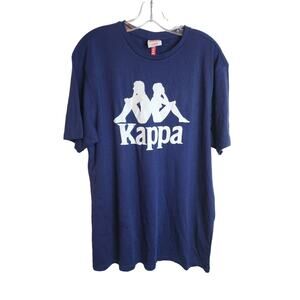Kappa Dark Blue Graphic Tee, NWT, XL
